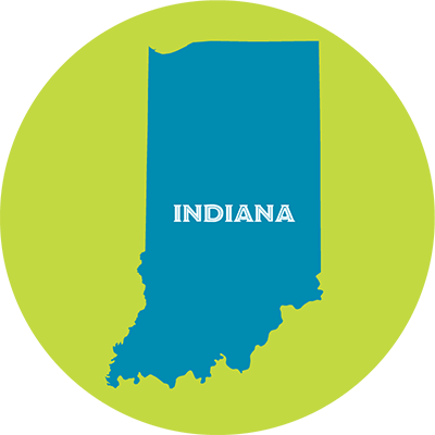 state map of Indiana