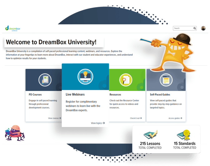 DreamBox University live webinars
