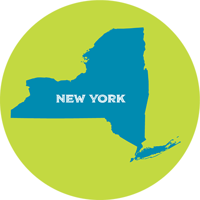 New York state map
